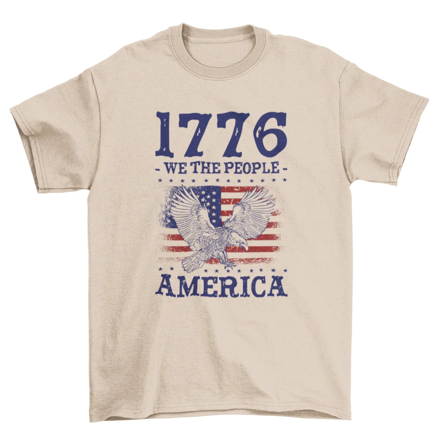 1776 America patriotic t-shirt Turquoise Theseus