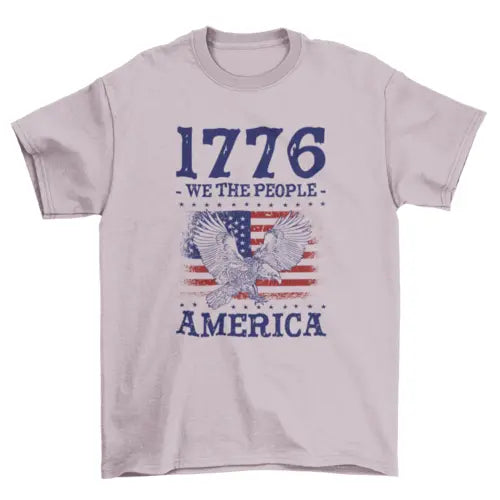 1776 America patriotic t-shirt Turquoise Theseus