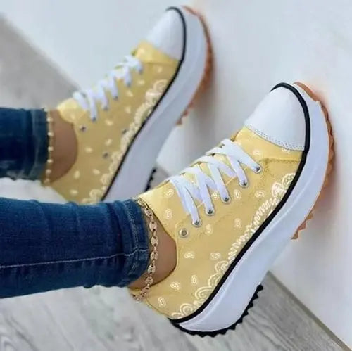 2022 Pattern Canvas Women Sneakers Casual Sport Shoes - Nestled Hill