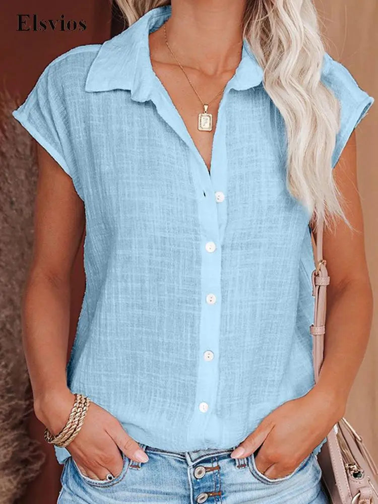 30Fashion Single-breasted Blouse Shirts Silver Sam