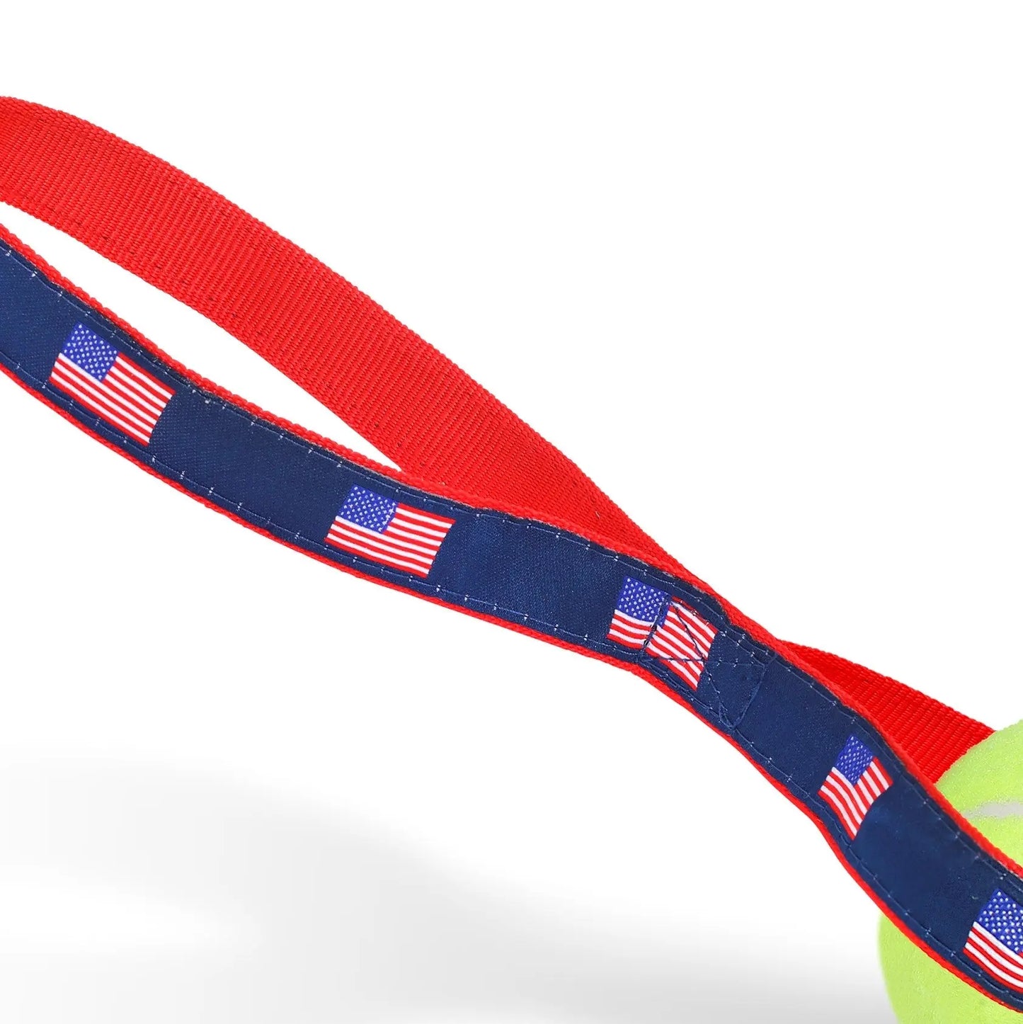 American Flag - Tennis Ball Toss Toy White Helen