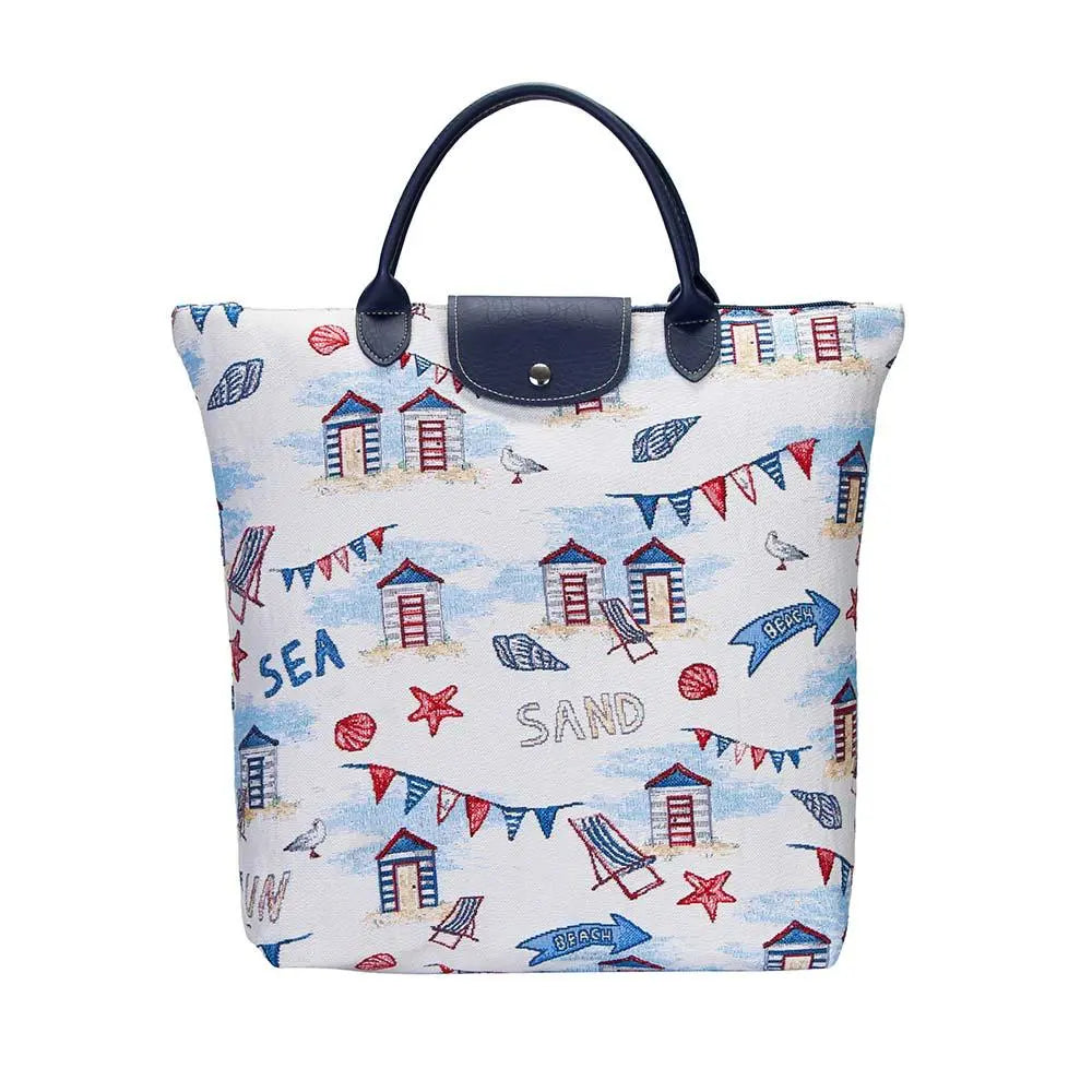 Beach Hut - Foldaway Bag Aquamarine Hector