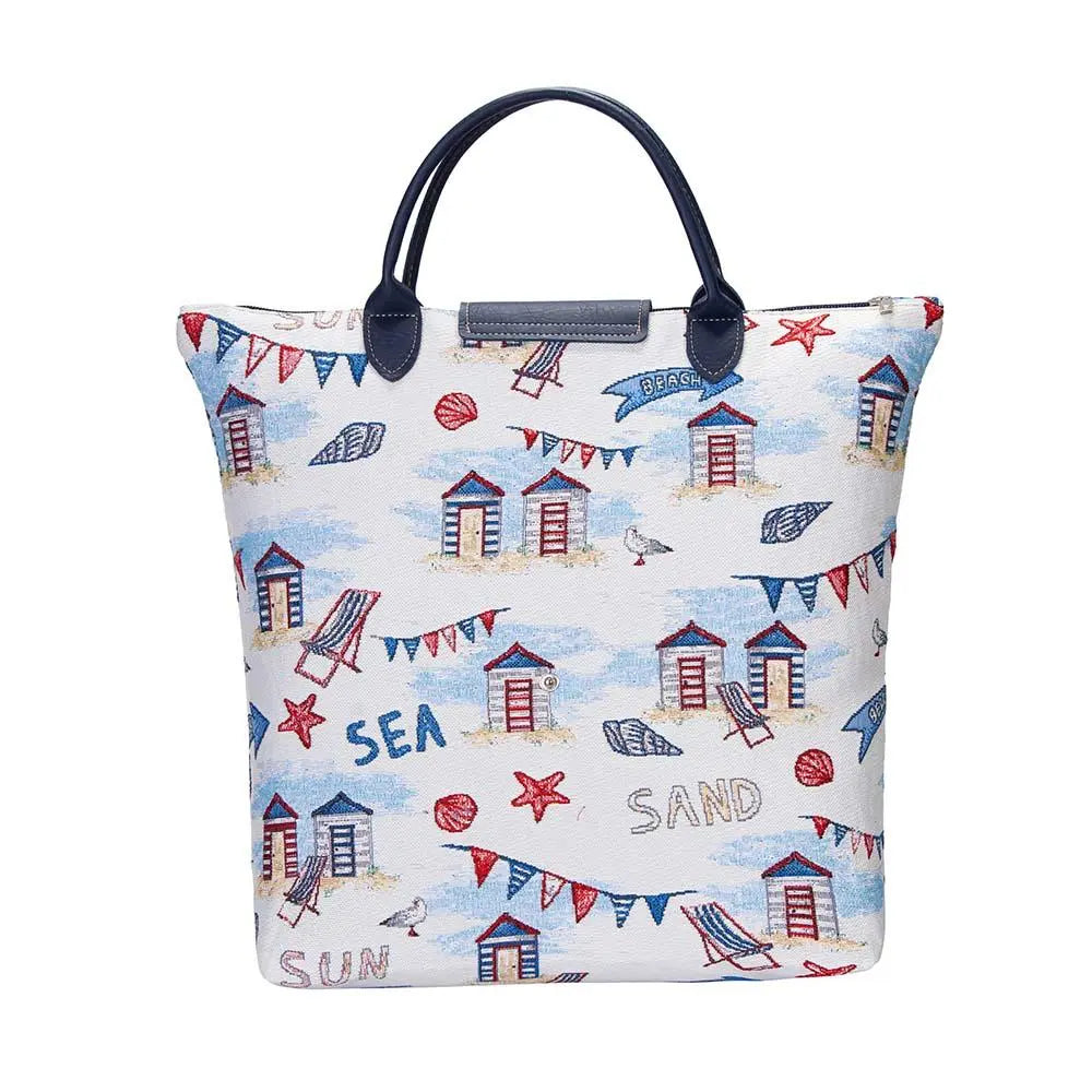 Beach Hut - Foldaway Bag Aquamarine Hector