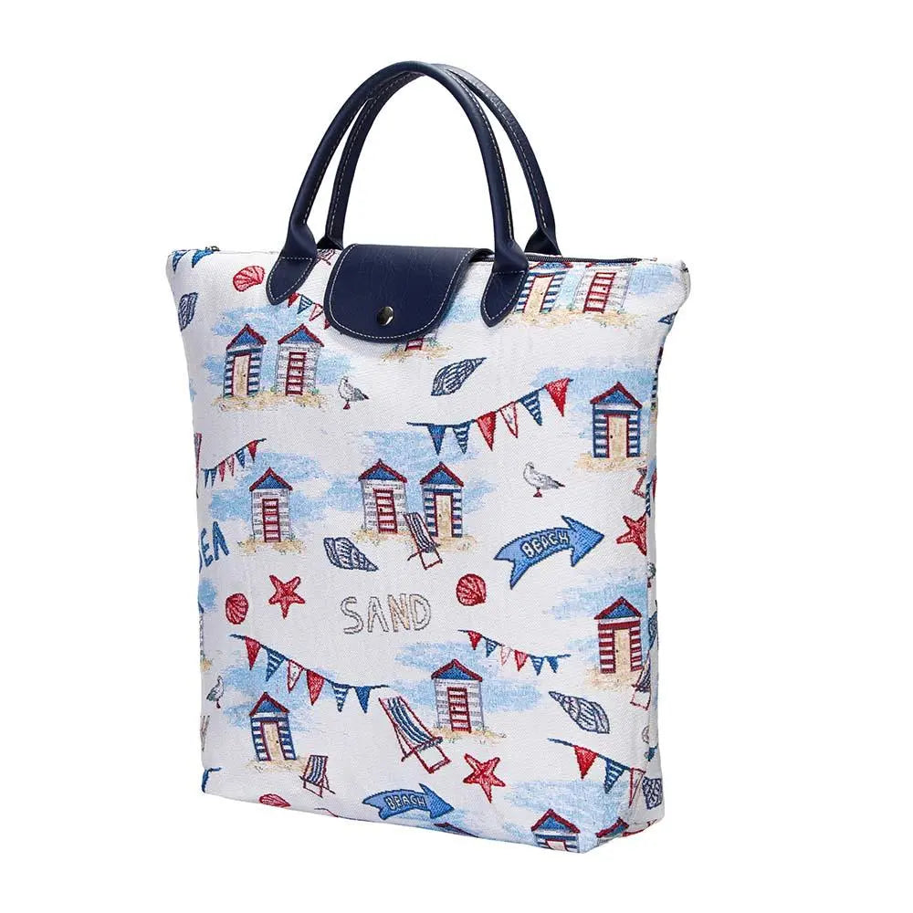 Beach Hut - Foldaway Bag Aquamarine Hector