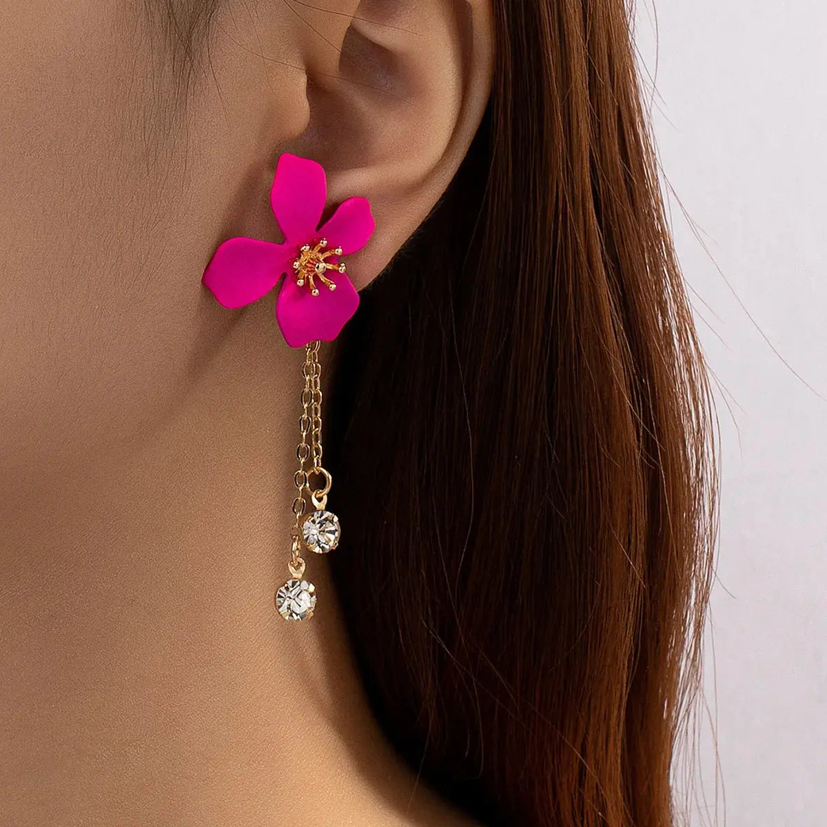 Big Flower Drop Earrings - Sexikinis Swim - Nestled Hill