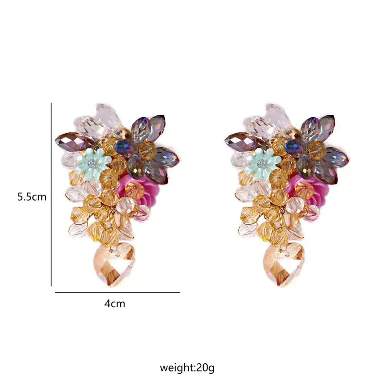 Bohemia Acrylic Flower Earrings - Sexikinis Swim - Nestled Hill