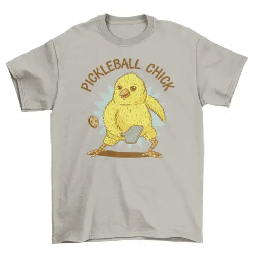 Chick playing pickleball sport t-shirt Turquoise Theseus