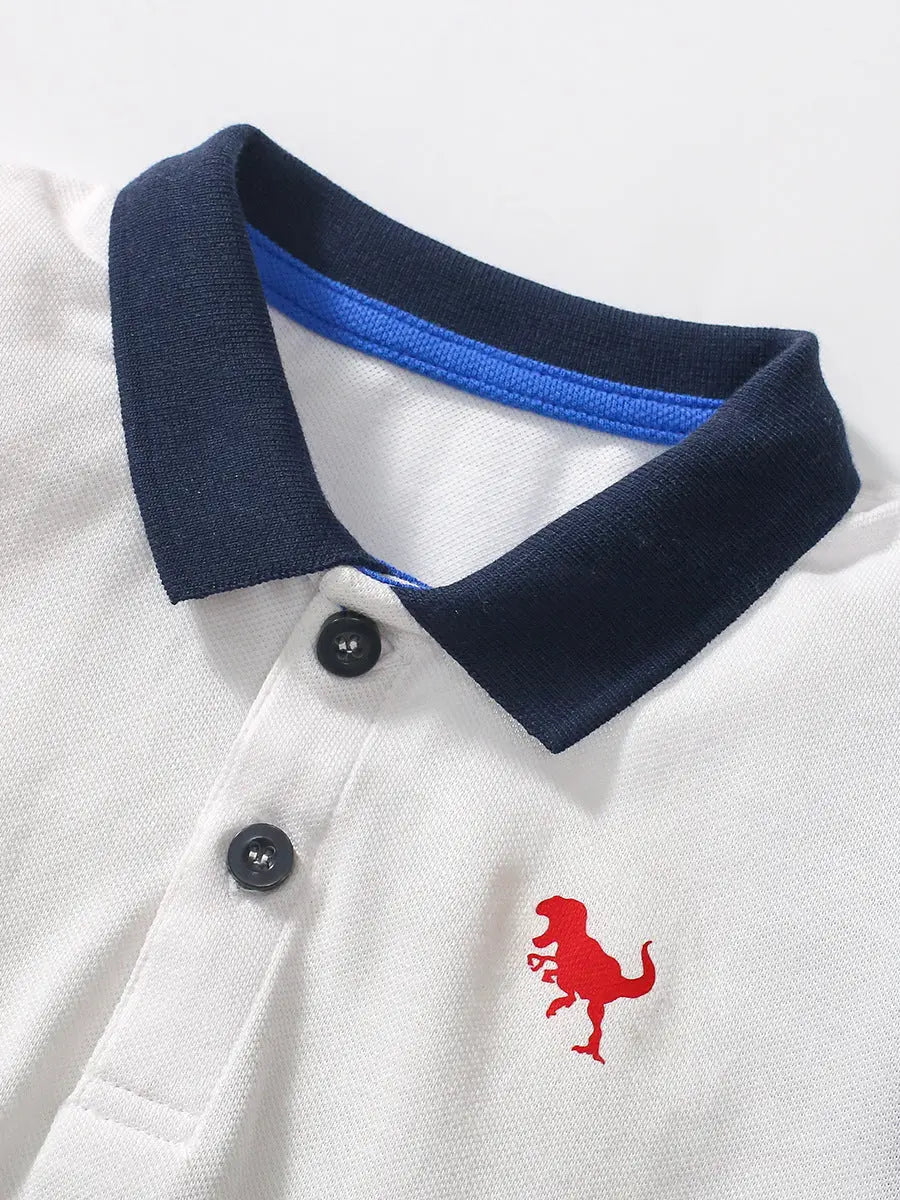 Dinosaur Logo Polo USA Chocolate Lily