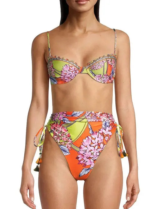 Funky High Waist Two-Piece  Swimsuit - Sexikinis Swim - Nestled Hill