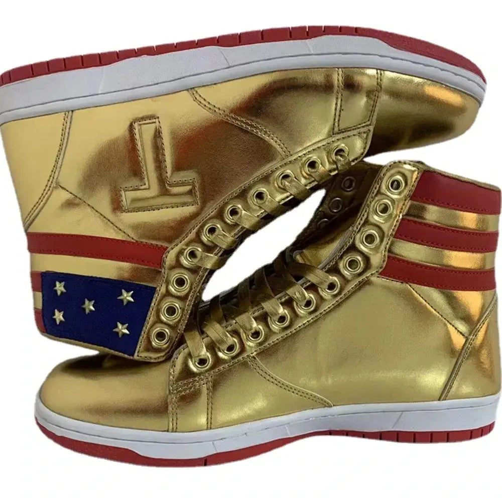 MAGA Trump Sneakers Never Surrender Pro Trump High top Gold AliExpress