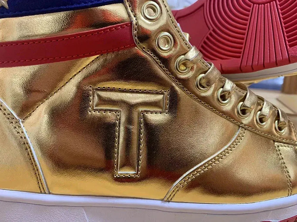 MAGA Trump Sneakers Never Surrender Pro Trump High top Gold AliExpress