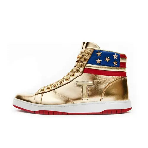 MAGA Trump Sneakers Never Surrender Pro Trump High top Gold AliExpress