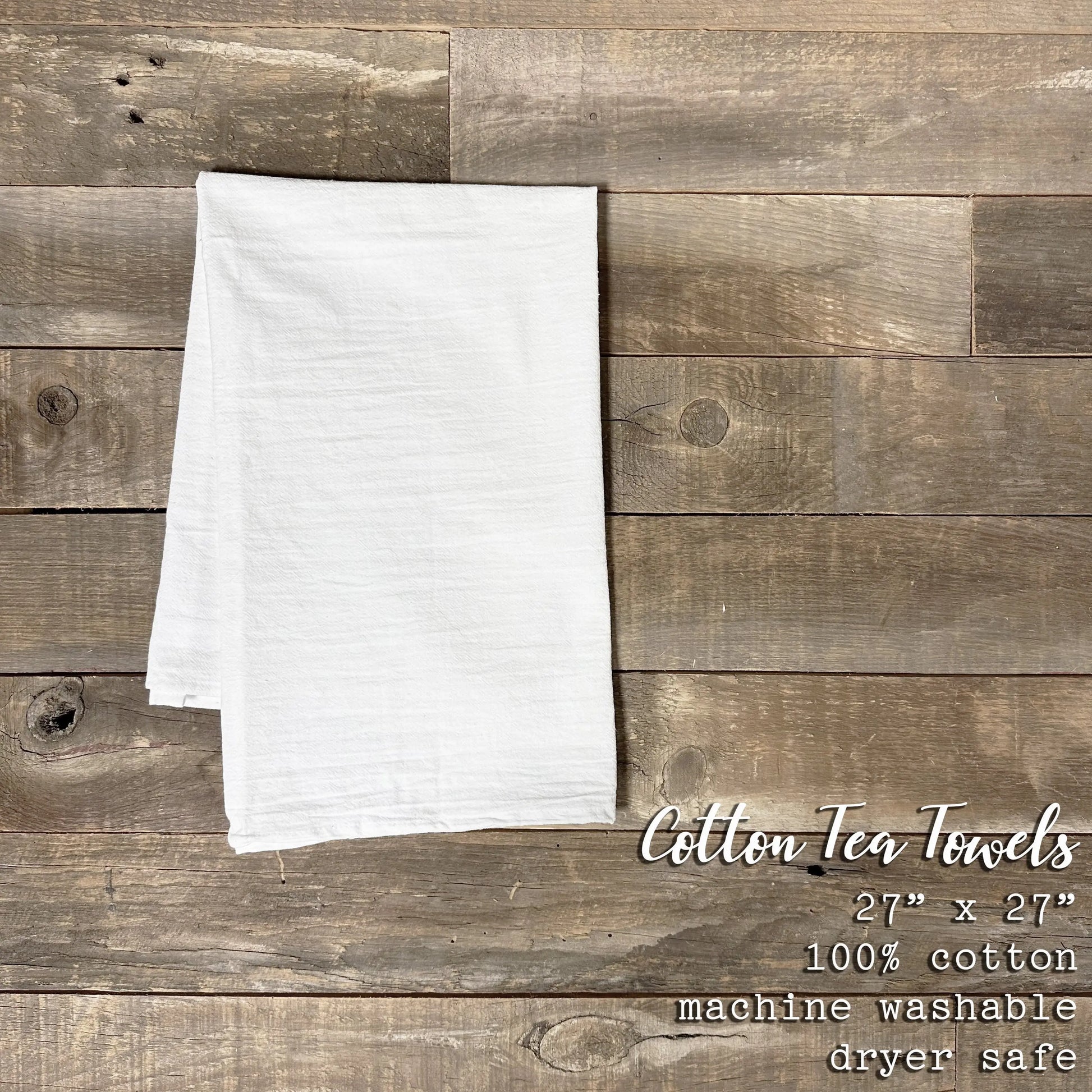 Patriotic Pick Up - Cotton Tea Towel White Helen