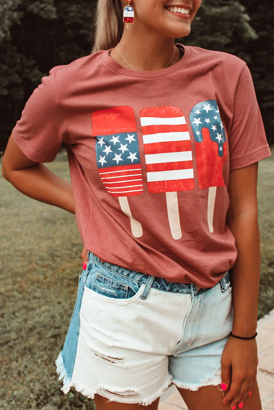 Patriotic Popsicles Short Sleeve Tee - Nestled Hill