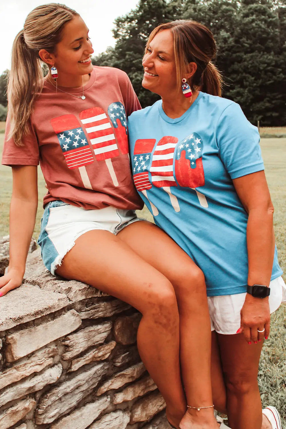 Patriotic Popsicles Short Sleeve Tee - Nestled Hill