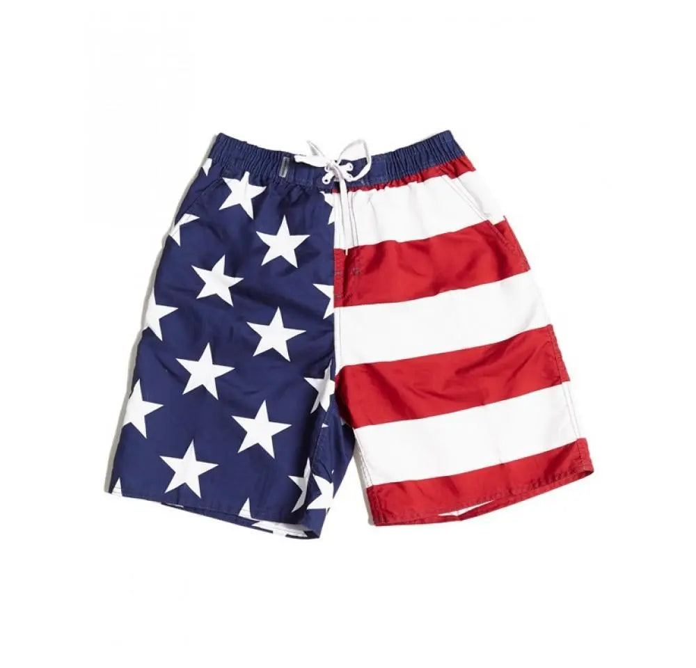 Patriotic Swim Trunk 155023 Scarlet Leek