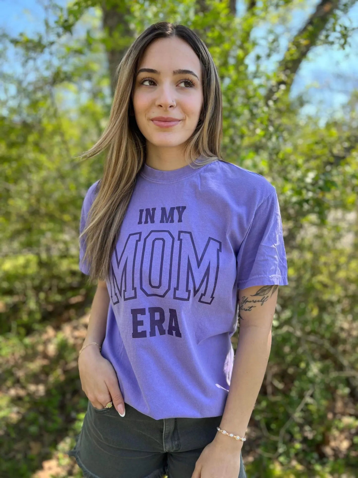 Spring In My Mom Era Tee Blush Hector