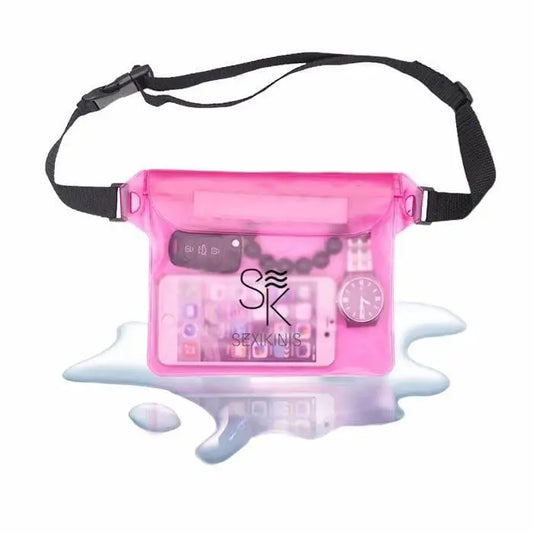 Waterproof Fanny pack beach bag for swimming Raspberry Eurybia