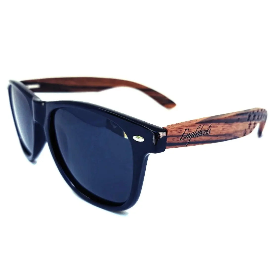 Zebrawood Sunglasses, Stars and Bars With Wooden Case, Polarized, - Nestled Hill